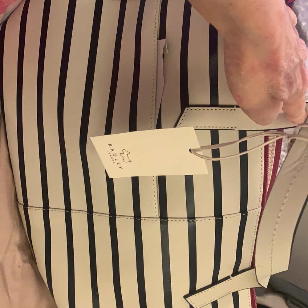 Ridley Leather Wood Street Strip tote which will turn heads and is gorgeous.
